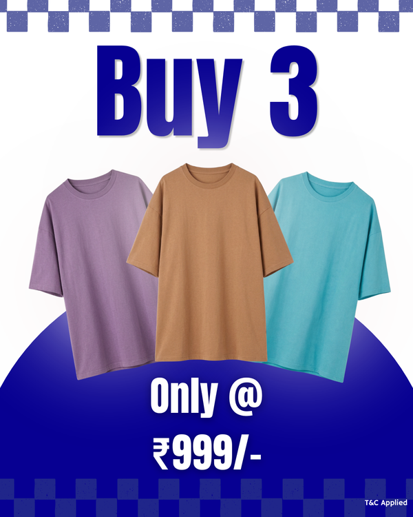 Buy Three Oversized T-Shirt