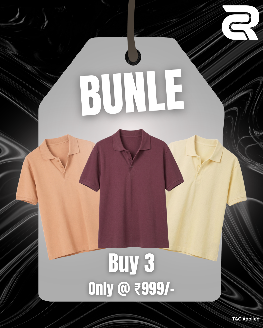 Buy 3 Polo T-shirts  @999